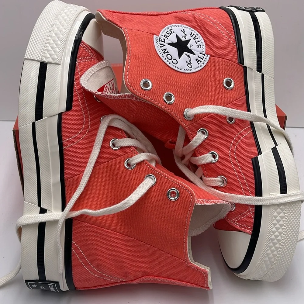 Converse WMNS CHUCK 70 PLUS HI WATERMELON SLUSHY/MHITE/BLACK A06432C Platforms